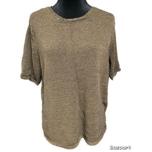 Vintage Leslie Fay knit short sleeve sweater